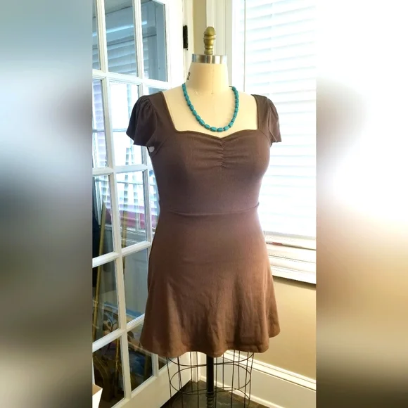 wild fable Dresses New Target Wild Fable Brown Stretch Cotton